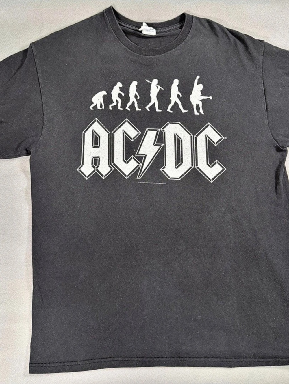Delta Pro Weight AC/DC Graphic Tee Graphic Tee Black Size Large
